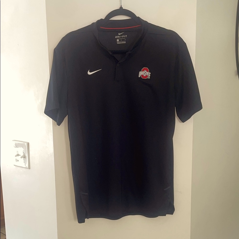 Nike Dri-Fit Ohio State Black Polo